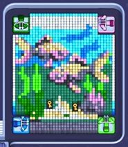 Pixel Flow level 1673: screenshot of the board