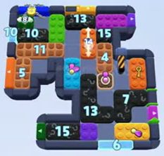Color Block Jam level 1578 / 2489: screenshot of the board