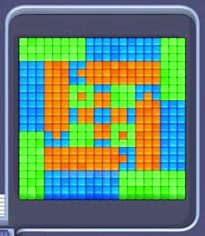 Pixel Flow Level 7: Screenshot des Spielfelds