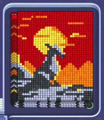 Pixel Flow level 1248: screenshot of the board