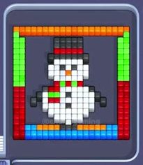 Pixel Flow Level 10: Screenshot des Spielfelds