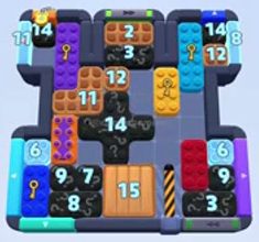 Color Block Jam level: screenshot of the board