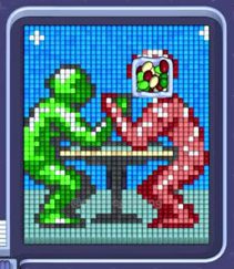 Pixel Flow level 1276: screenshot of the board