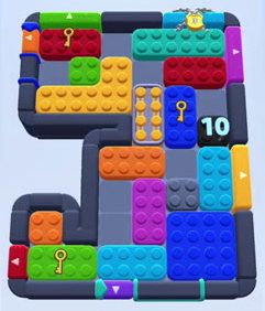 Color Block Jam Level 1688 / 2678: Screenshot des Spielfelds
