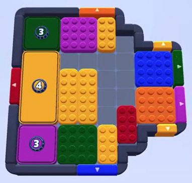 Уровень Color Block Jam: скриншот поля