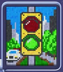 Pixel Flow level 870: screenshot of the board