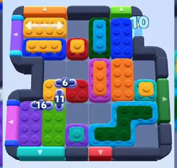 Color Block Jam 696 / 1641. bölüm: tahtanın ekran görüntüsü