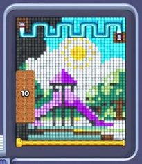 Pixel Flow level 705: screenshot of the board