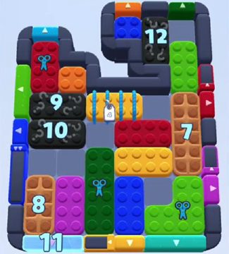 Color Block Jam уровень 998 / 991 / 1897 / 2207: скриншот поля