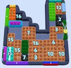 Color Block Jam Level 1568 / 2479: Screenshot des Spielfelds