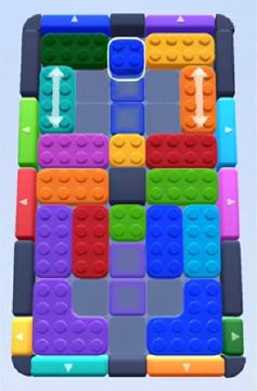 Color Block Jam уровень 207 / 595 / 1045: скриншот поля