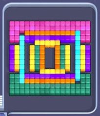 Pixel Flow Level 14: Screenshot des Spielfelds