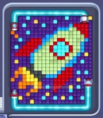 Pixel Flow уровень 500: скриншот поля