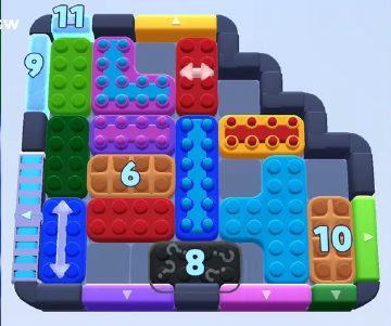 Color Block Jam Level 1053 / 1956: Screenshot des Spielfelds
