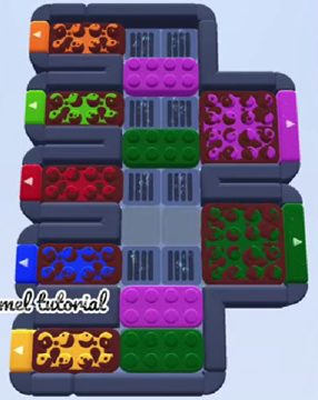 Color Block Jam 레벨 1850: 보드 스크린샷