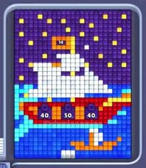 Pixel Flow level 710: screenshot of the board