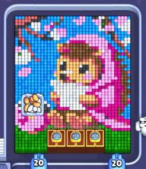 Pixel Flow level 1387: screenshot of the board