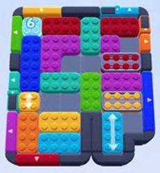 Color Block Jam Level 1337 / 1333 / 1336: Screenshot des Spielfelds