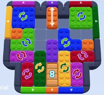 Color Block Jam 레벨 1246 / 1249 / 1253: 보드 스크린샷