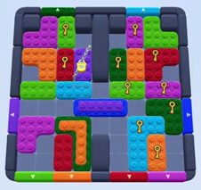 Color Block Jam Level: Screenshot des Spielfelds