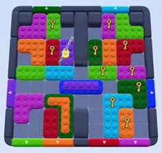 Color Block Jam Level: Screenshot des Spielfelds