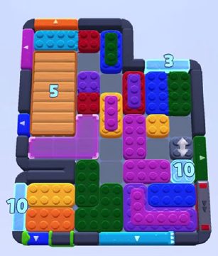 Color Block Jam fase 1481 / 1484: print do tabuleiro