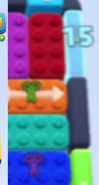 Color Block Jam level 178: screenshot of the board