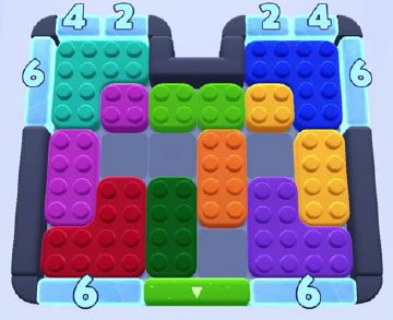 Color Block Jam fase 171: print do tabuleiro
