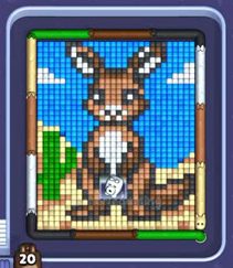 Pixel Flow Level 1191: Screenshot des Spielfelds