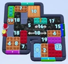 Color Block Jam level 1582 / 2493: screenshot of the board