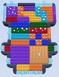 Color Block Jam level 181: screenshot of the board