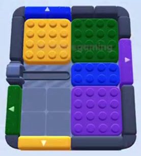 Color Block Jam Level 1302: Screenshot des Spielfelds