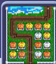 Pixel Flow level 908: screenshot of the board