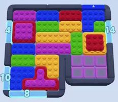 Color Block Jam Level: Screenshot des Spielfelds