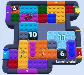 Color Block Jam level 1431 / 1418 / 1434: screenshot of the board
