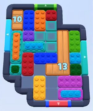Color Block Jam level 468 / 710 / 862 / 1362: screenshot of the board