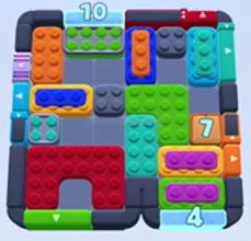 Color Block Jam Level 1232 / 1230 / 1234: Screenshot des Spielfelds