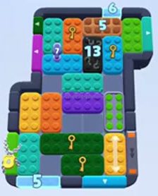 Color Block Jam Level 1211 / 1213 / 1216: Screenshot des Spielfelds