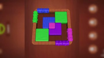 Color Block Jam level 1: screenshot of the board