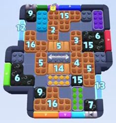 Color Block Jam level 1506 / 2416: screenshot of the board