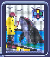 Pixel Flow уровень 2344: скриншот поля