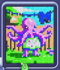 Pixel Flow level 1382: screenshot of the board