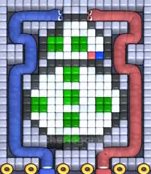 Pixel Flow уровень 131: скриншот поля