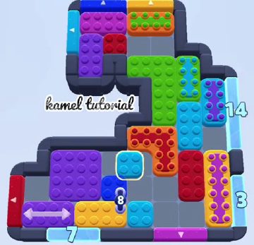 Color Block Jam Level 1701: Screenshot des Spielfelds