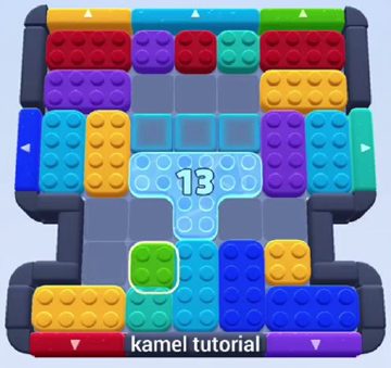 Color Block Jam level 307 / 695 / 1145: screenshot of the board