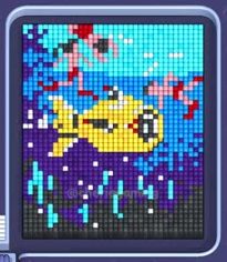 Pixel Flow level 999: screenshot of the board