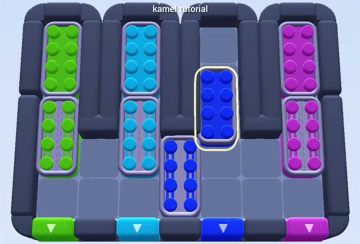 Color Block Jam level 812: screenshot of the board