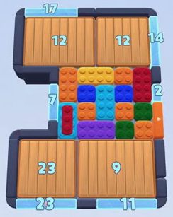 Color Block Jam level 192: screenshot of the board