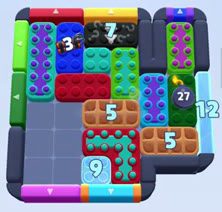 Color Block Jam Level: Screenshot des Spielfelds