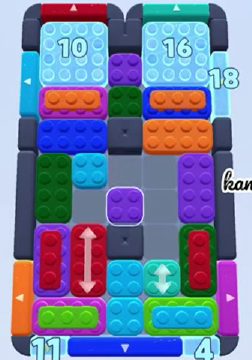 Color Block Jam nivel 1731: captura del tablero